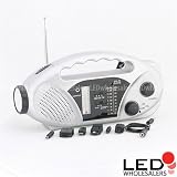 Survival Solar or Crank AM FM SW Radio LED Emergency Flashlight