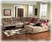 Duraplush Mocha Sectional By Ashley Furniture With Silver Shipping