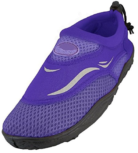 AimTrend Children's Water Shoes Aqua Pool Socks Purple-13