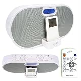 iLive iPod Dual Alarm Digital Clock Radio With Remote - White, Model# 72-6806