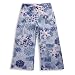 Grandma Pajama Pants - Girls Polar Fleece Snowflakes Pajama Pant, Light Blue
