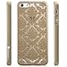 GreatShield TACT Series Design Pattern Rubber Coating Ultra Slim Fit Hard Case Cover for Apple iPhone 5 / 5S (Damask - Gold)
