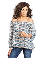 Star made with Swarovski Elements Blusa (Azul Marino)