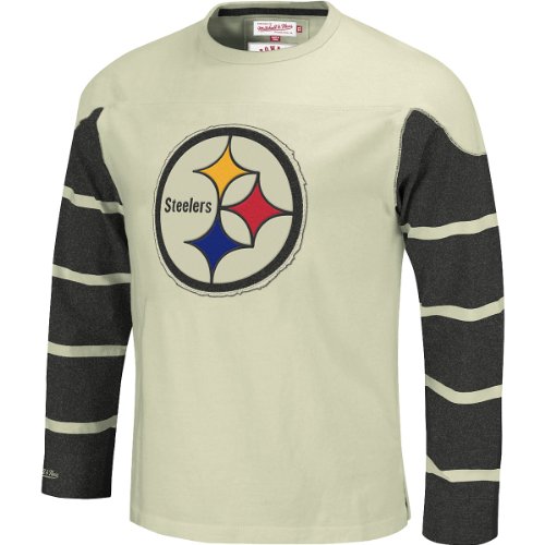 Mitchell  &  Ness Pittsburgh Steelers Grid Iron Long Sleeve T-Shirt Small