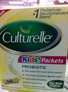 Culturelle for Kids - Probiotic - 30 Dairy Free Probiotic Powder Packets - 30 ct, Pack of 3