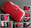Red Case for Apple Iphone 3g+ Free Pair of headphones