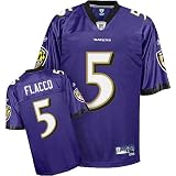 Joe Flacco Purple Reebok NFL Premier Baltimore Ravens