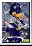2012 Topps Opening Day Mascots Baseball Card # M-13 Dinger - Colorado Rockies (ENCASED MLB Trading Card)