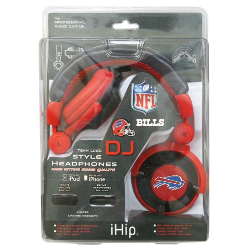 NFL Buffalo Bills Team Logo DJ Headphone