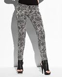 bebe Lace Print Pencil Jean