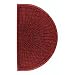 Andersen 272 Red/Black Polypropylene WaterHog Grand Classic Mat, Half Oval, 2.3' Length x 4' Width, For Indoor/Outdoor