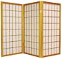 Simple Portable Window Blind Shade - 3ft. Classic Japanese Shoji Privacy Screen Small Room Divider - 4 Sizes - 6 Colors