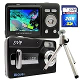 SVP Acqua DC-1231, 5.0MP CMOS Sensor, 12MP Max via Interpolation Digital Still Camera with waterproof case (Free-2GB High Speed SD Card, a Sturdy Tripod)