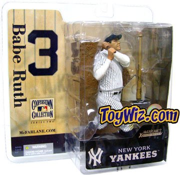 McFarlane Toys MLB Cooperstown Collection Series 2 Action Figure Babe Ruth (New York Yankees) White Jersey