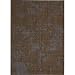 Nourison Urban Brown Bark/Cobal Rug, 9.6-Feet by 13-Feet