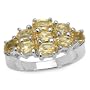 2.45 Carat Genuine Citrine Sterling Silver Ring
