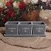 Paris French Ceramic Planter Windowsill Herb Garden Set