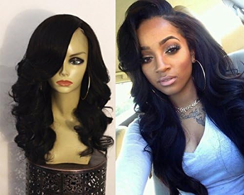 7a Grade Unprocessed Brazilian Full Lace Human Hair Wigs Lace Front Wigs Body Wave Virgin Hair with Baby Hair for Black Women (14 inch Full Lace wig)