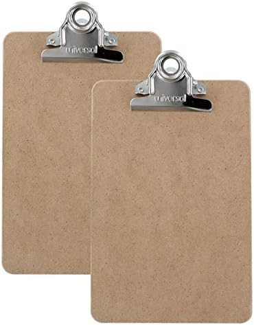 Advantage Hard Board Clipboard with High Capacity Clip, Memo Size 6" x 9" (2 Pack), Earth Friendly and Made in the USA
