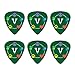 Vegan Values Circle Novelty Guitar Picks Medium Gauge - Set of 6