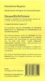 Steuerrichtlinien: 204 bedruckte Griffregister f&uuml;r SteuerRichtlinien - Dipl. Bw. Thorsten Glaubitz, RA Constantin v. D&uuml;rckheim