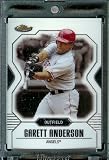 2007 Topps Finest #122 Garett Anderson Baseball Card Los Angeles Angels at Anaheim - Mint Condition - Shipped In Protective Display Case !!