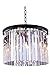 Elegant Lighting 1208D20MB/RC Sydney Collection Pendant Lamp D:20" H:13.5" Mocha Brown Finish (Royal Cut Crystals)
