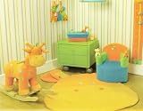 Giraffe Nursery Rug. Circus Collection.