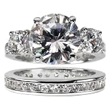 Maria's CZ Wedding Ring Set