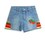 Bianni - Girls Jean Short, Denim Blue, Multi by BIANNI