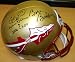 Charlie Ward and Bobby Bowden DUAL Autographed Florida State Seminoles FSU Full Size Helmet with TRI