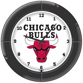 Imperial Chicago Bulls Licensed Everbrite Neon Wall Clock