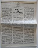 Encyclical letter Dominum et Vivificantem of the Supreme Pontiff John Paul II on the Holy Spirit in the life of the Church and the World