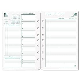 Franklin Covey Original Dated Daily Planner Refill 5-1 2 by 8-1 2 January-December 2012 (3541912) by