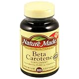 Nature Made Beta Carotene Softgels, Equivalent to 25000 I.U. Vitamin A, 300-Count Bottles (Pack of 2)