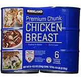 6 - 12.5oz Cans Premium Chunk Chicken Breast Packed in Water Kirkland