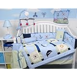 New Boutique Baby Sailboat 10pcs Baby Crib Bedding Set