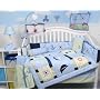 New Boutique Baby Sailboat 10pcs Baby Crib Bedding Set