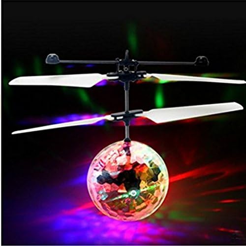 2PCS Rascal Mini Children Flying RC Ball Led Flashing Light Aircraft Helicopter Infrared Induction RC Toy