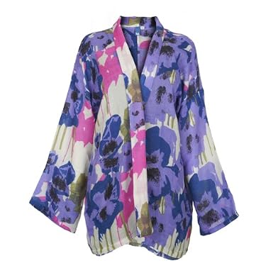 V&A Pansies Kimono Jacket - Small/Medium||EVAEX||RF10F