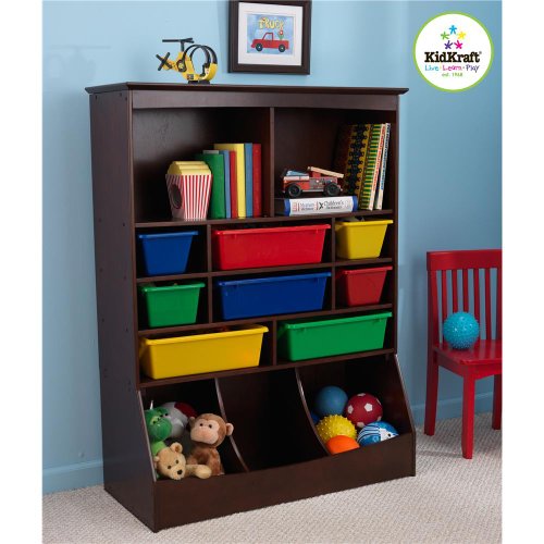 KidKraft Wall Storage Unit Espresso