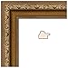 ArtToFrames 13x17 inch Gold with beads Wood Picture Frame, 2WOMD10051-13x17