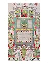 Calendar for Year 23 of the Reign of Emperor Guang Xu 1897 Giclee Poster Print by Chinese School, 18x24