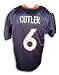 Jay Cutler Autographed Denver Broncos Blue Reebok Authentic Jersey