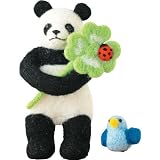 ハマナカ Felt wool mascot 羊毛フェルトキット「幸せを届けるハッピーパンダ」 Designed by Makiko