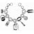 DKNY Watch NY4358 - Stainless Steel Charm Bracelet, Silver Dial