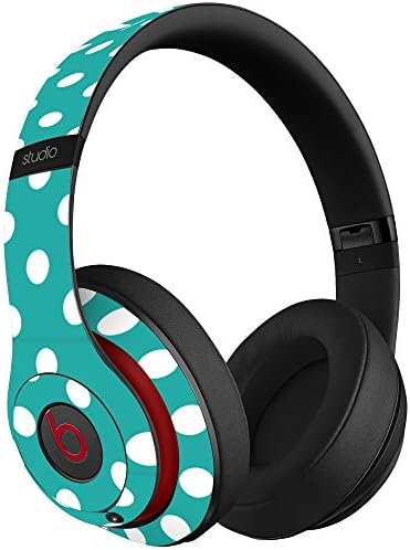 White Polka Dot on Turquoise "Decal Skin" for the New Beats Studio & Beats Studio Wireless Headphones by Dr. Dre