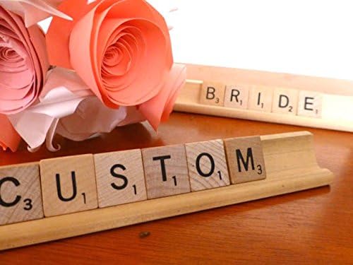 One (1) CUSTOM Scrabble Name Sign Wedding Placecards