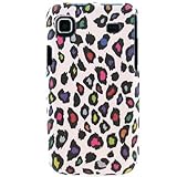 Crystal Snap on Hard With MULTICOLORED LEOPARD Design Faceplate Cover Case  ....