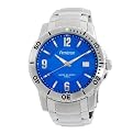 Men's Armitron Stainless Steel Blue Dial Watch - Silver ( 7" )